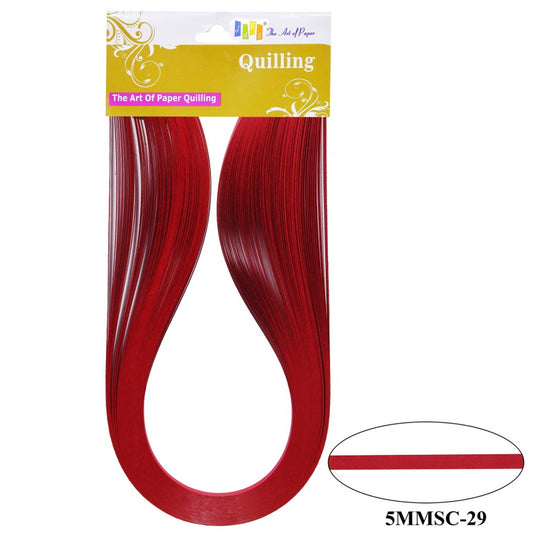 Quilling Strip 5mm S/C 29 Red 5MMSC-29