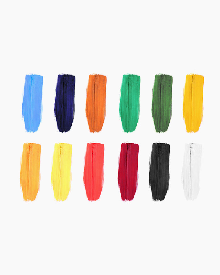 Camel  Artist  Oil  Colours  Assorted  pack  of  12  shades  in  20  ml