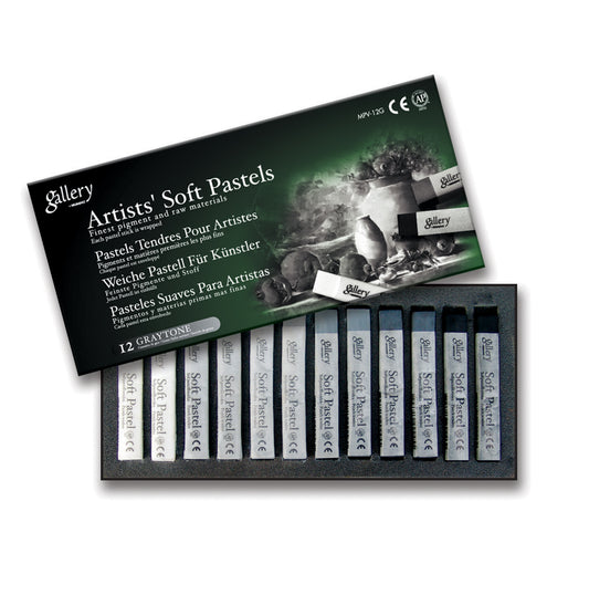 MUNGYO GALLERY SOFT PASTELS  GRAY TONE  SET OF 12