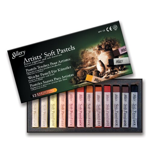 MUNGYO GALLERY SOFT PASTELS  EARTH TONE SET OF 12
