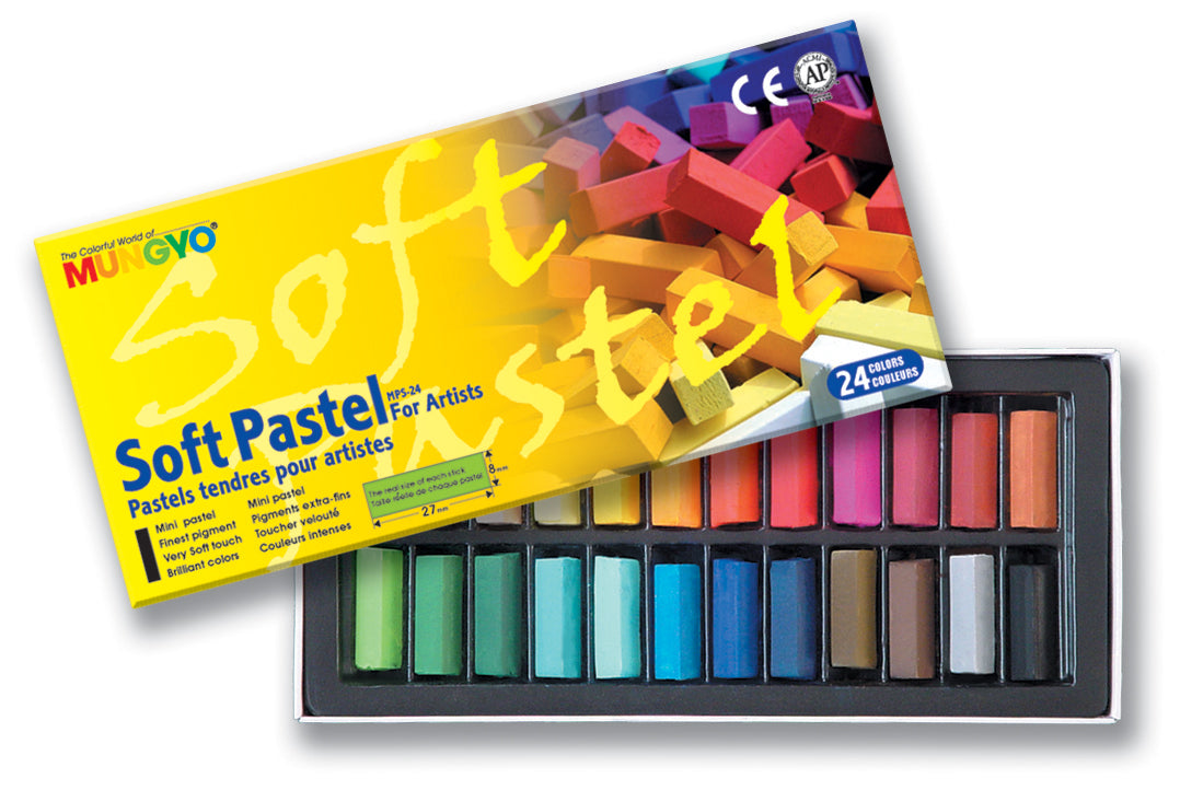 MUNGYO SOFT PASTELS SET HALF LENGTH