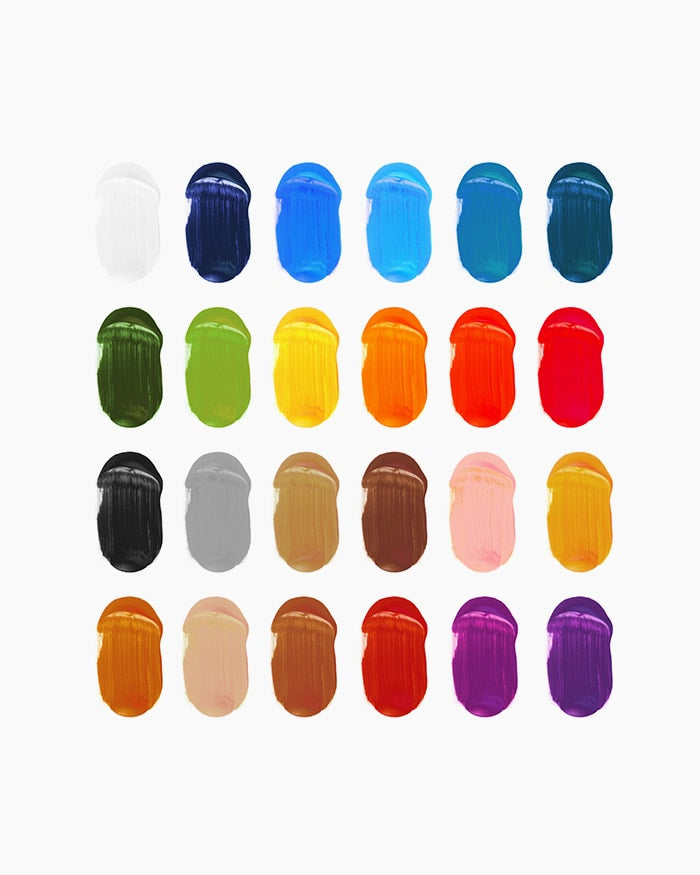 Camel  Artist  Acrylic  Colours  Assorted  pack  of  24  shades  in  9  ml
