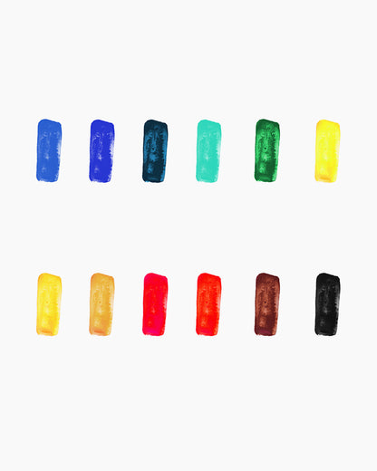 Camel  Artist  Water  Colours  Assorted  pack  of  tubes,  12  shades  in  20  ml