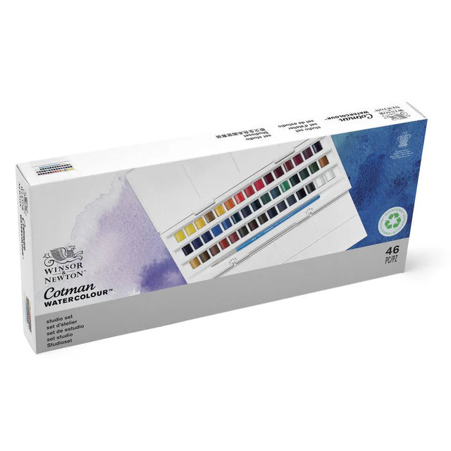 Winsor & Newton Cotman Watercolour Studio Set 46 pc