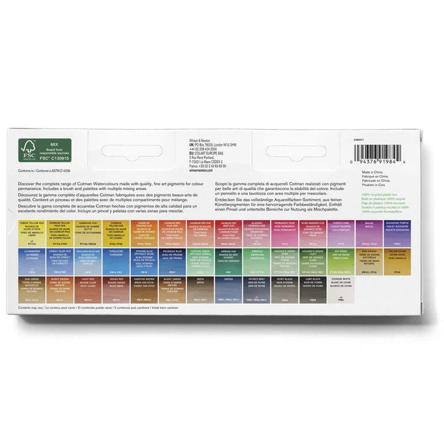 Winsor & Newton Cotman Watercolour Studio Set 46 pc