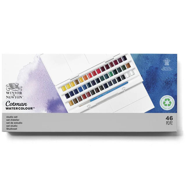 Winsor & Newton Cotman Watercolour Studio Set 46 pc