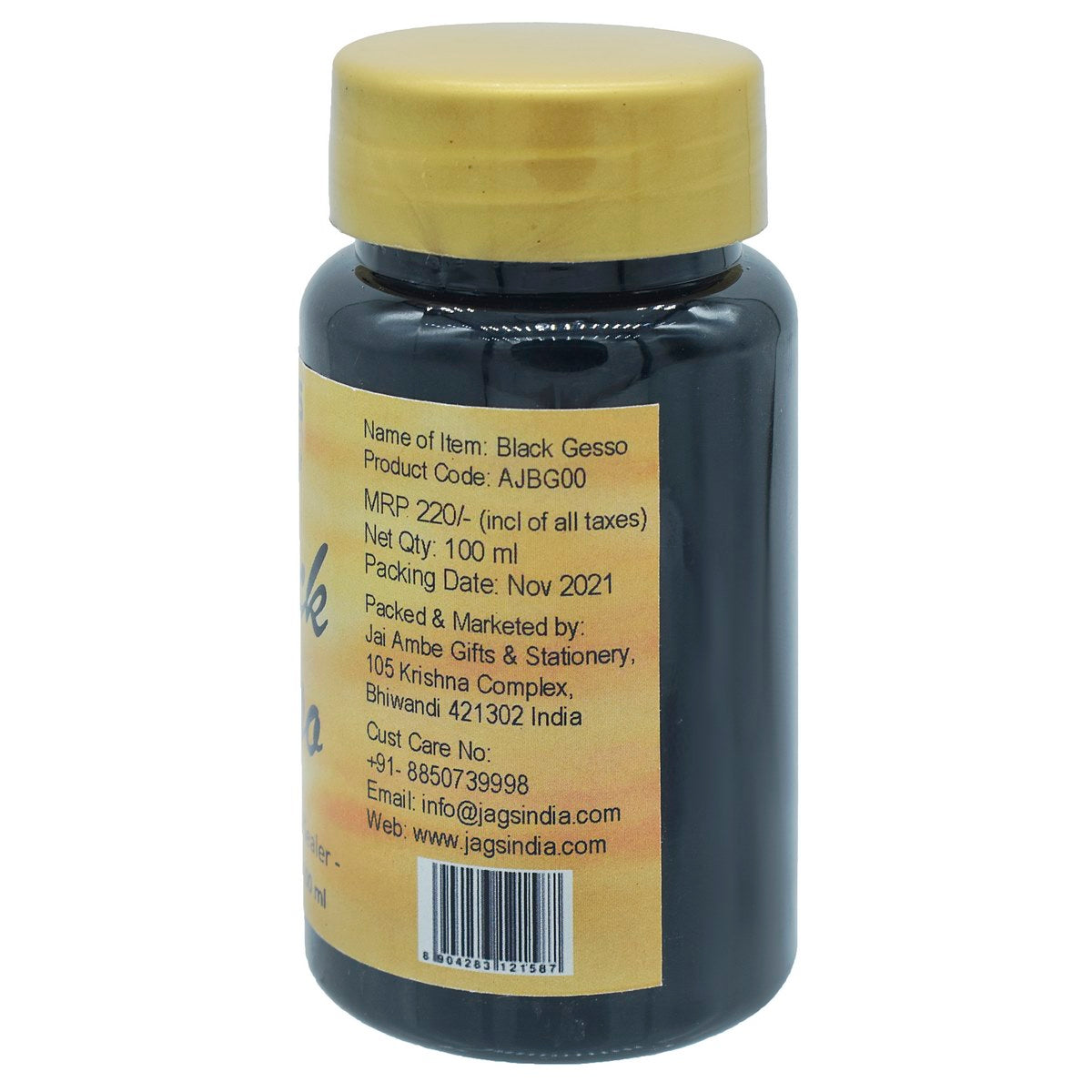 Artist Jags Gesso 100ml Black AJBG00