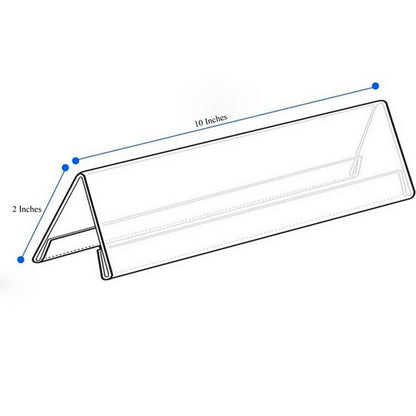 Acrylic Name Plate 2mm 2X 10 INCH
