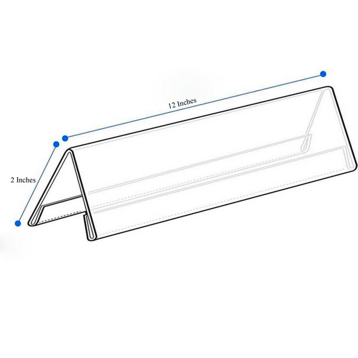 Acrylic Name Plate 2mm 2X 12 INCH