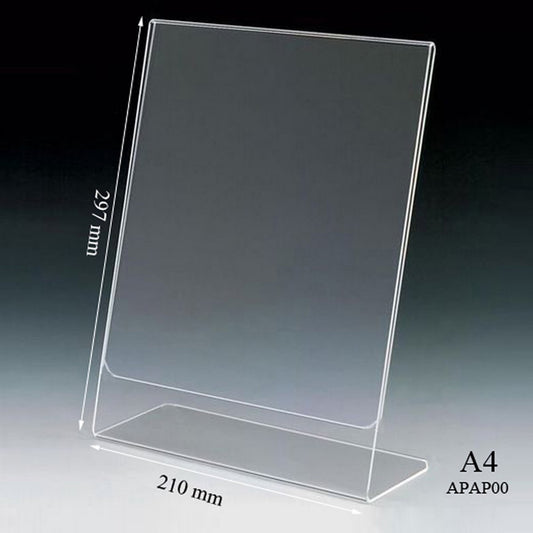 Acrylic Paper Stand 3mm L A4 Picture Holder APAP00