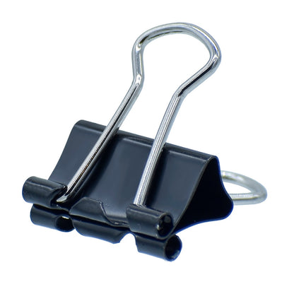 Binder Clips Black 15mm 12pcs Box