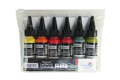 Brustro Professional Artists’ Fluid Acrylic 20 ml Tropical Paradise (Pack of 6)