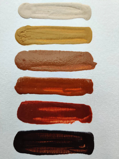 Brustro Professional Artists’ Fluid Acrylic 20 ml Down to Earth Pack of 6