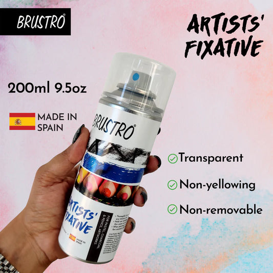 BRUSTRO Artist's Fixative Spray Can 200ml