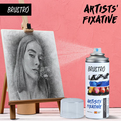 BRUSTRO Artist's Fixative Spray Can 200ml