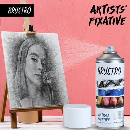 BRUSTRO Artist's Fixative Spray Can 400ml