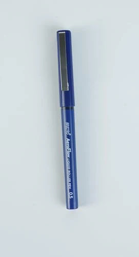BRUSTRO AeroFlow Liquid Ink Rollerball Pens 0.5 Micro Tip (Vibrant Blue ink)
