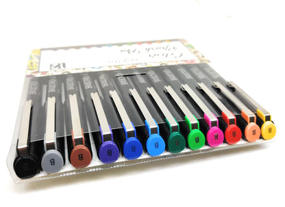 BRUSTRO Colour Brush Pens Set of 12