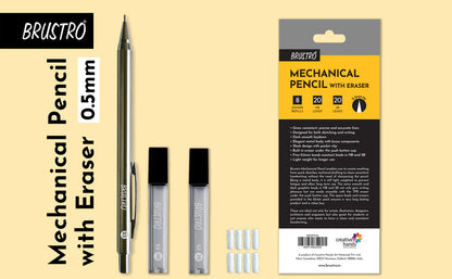 BRUSTRO Mechanical Pencil 0.5mm metal body