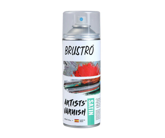 Brustro Artist's Picture Varnish Spray Can 400ml  Satin Finish