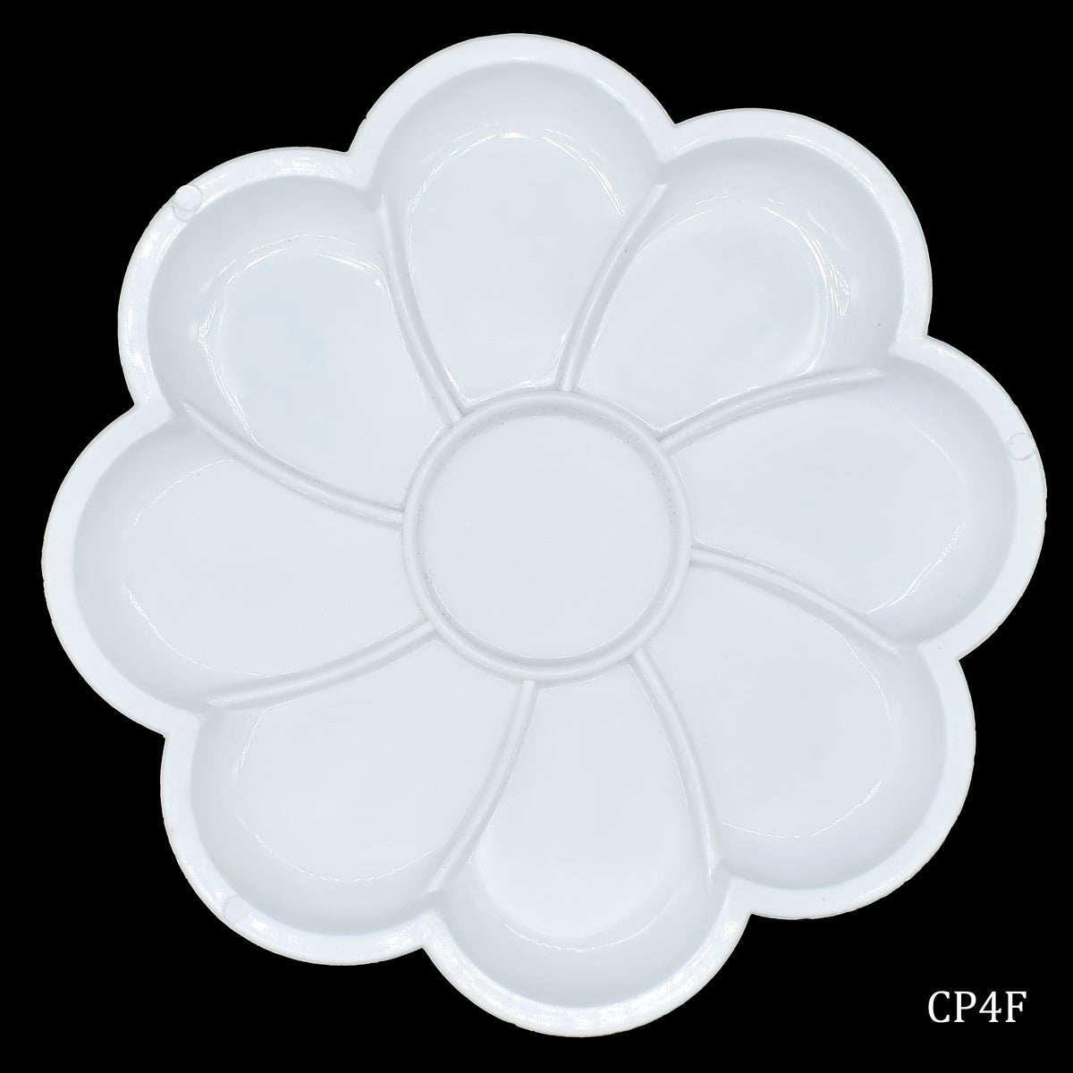 Colour Mixing Plate Round Flower Small