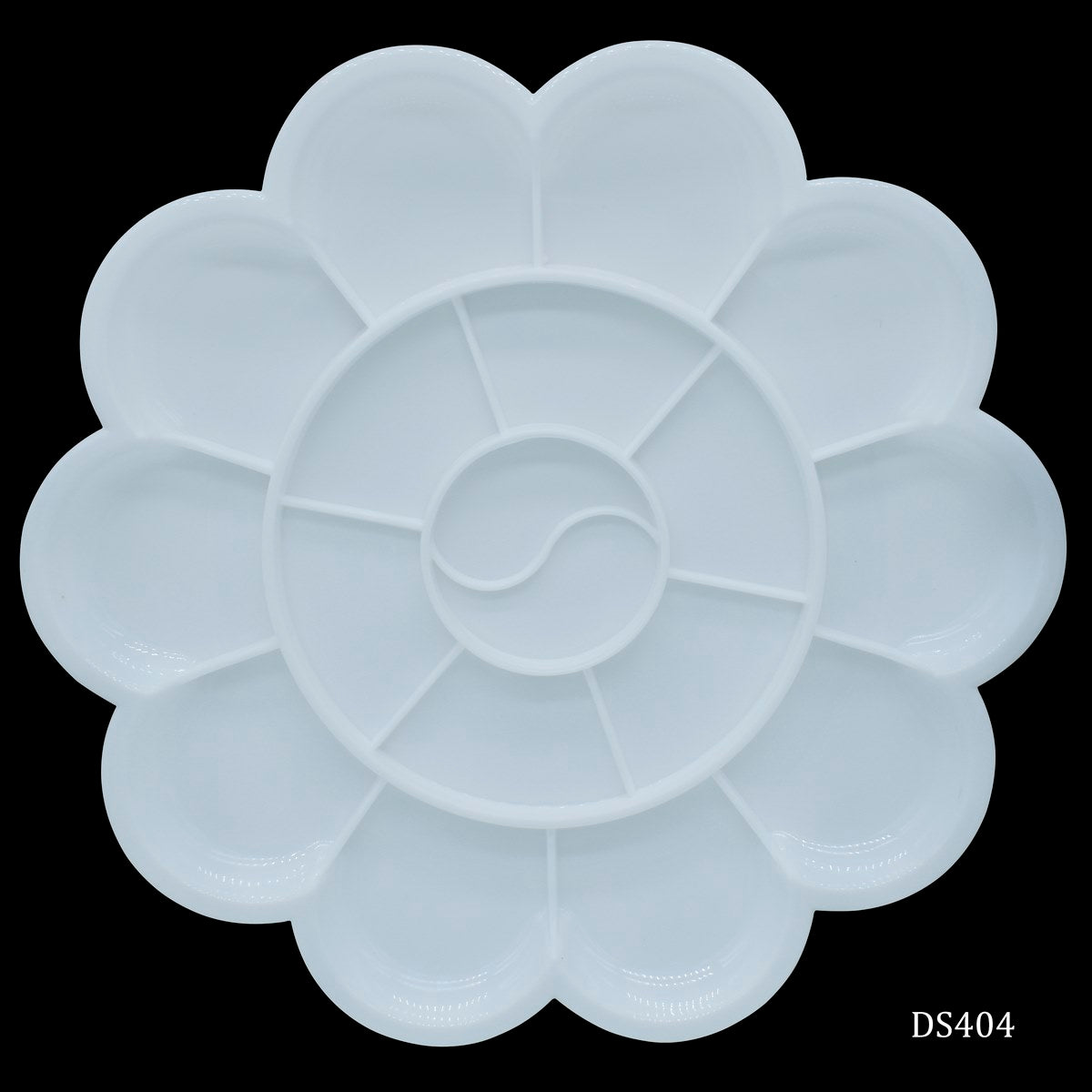 Colour Mixing Plate Round Flower Medium DS404
