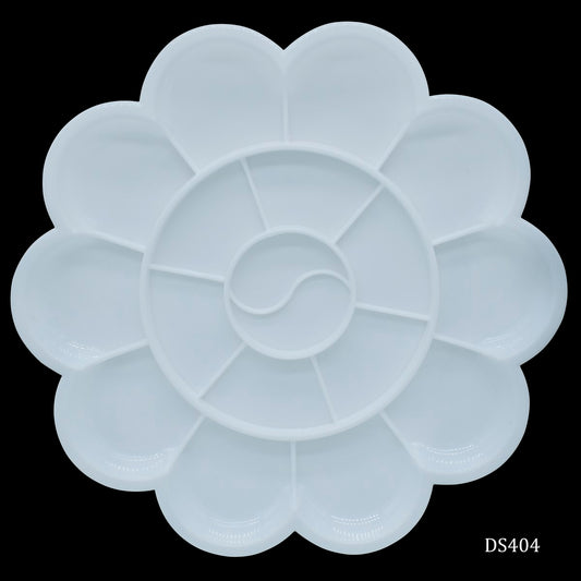 Colour Mixing Plate Round Flower Medium DS404