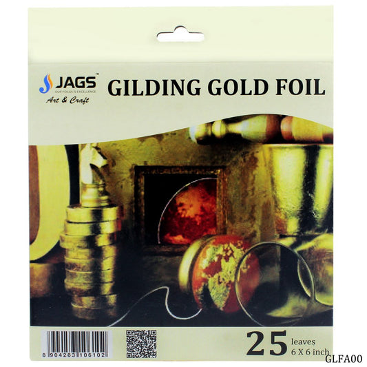 Jags Gilding Foil 6X6 Inch Gold GLFA00