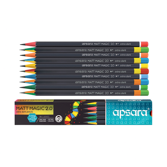 Apsara Matt magic 2.0 pencil pack of 10pcs