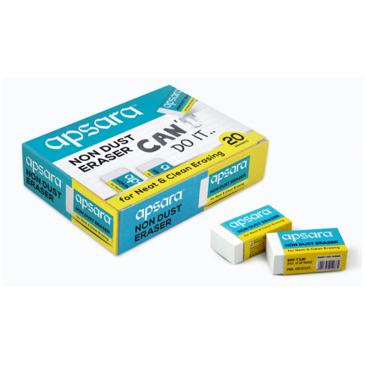 Apsara small erasers pack of 20pcs