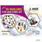 Jags 3in1 3D Quilling Fun And Fare Kit J33Q00
