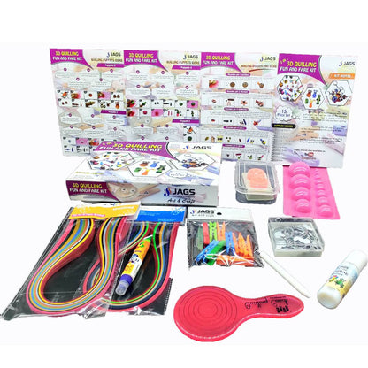 Jags 3in1 3D Quilling Fun And Fare Kit J33Q00