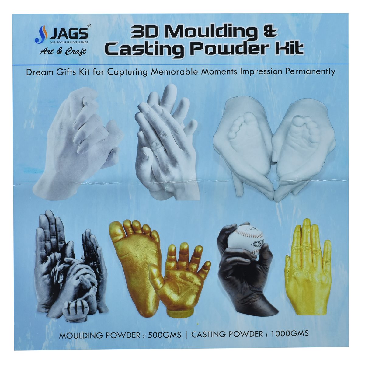 Jags 3D Moulding Powder Molding 500G Casting 1000G J3MP1500
