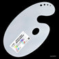 Acrylic Palette White Oval Small 13X7 JAGSAPW7