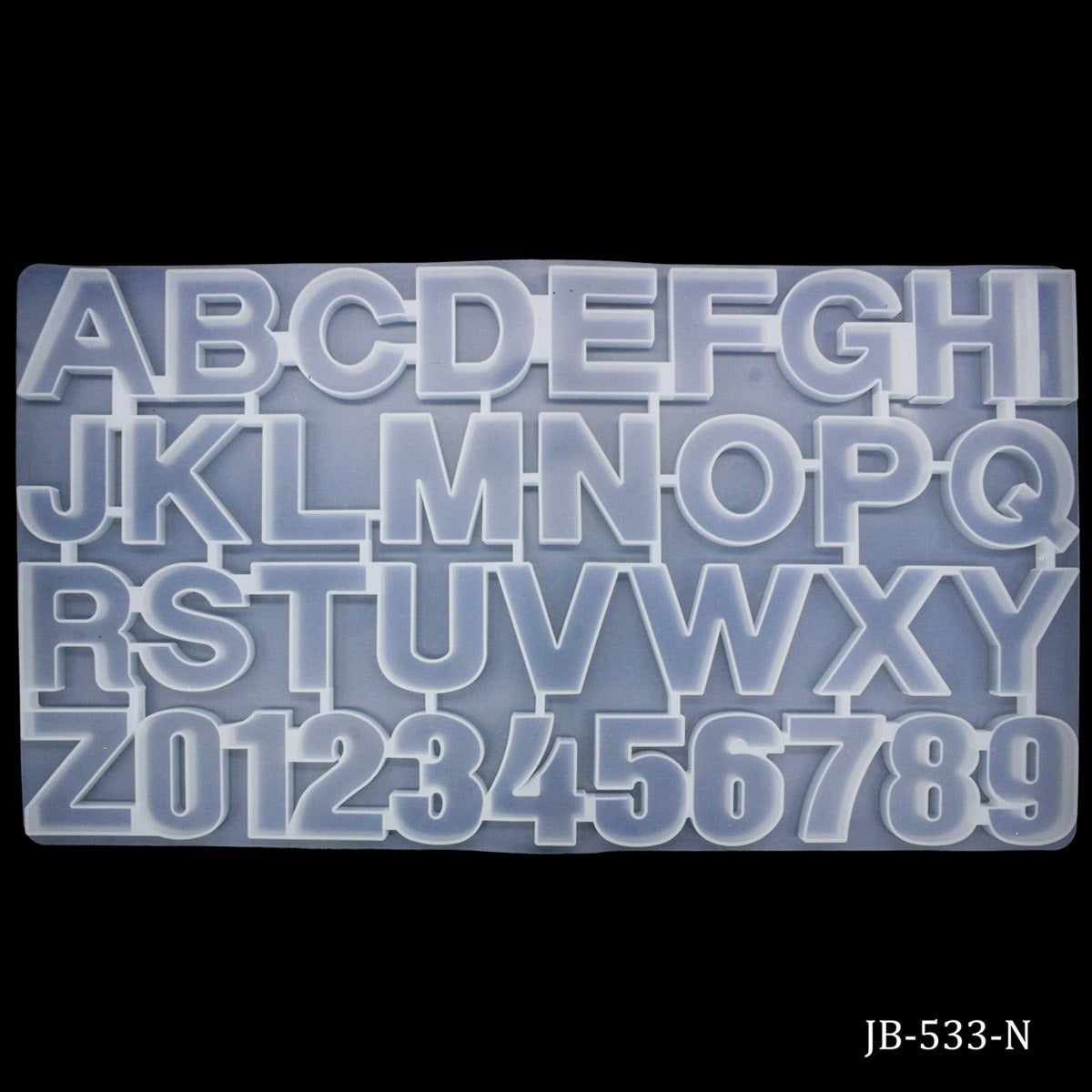 Silicone Mould AToZ And 0To9 36.50X19.5CM JB-533-N