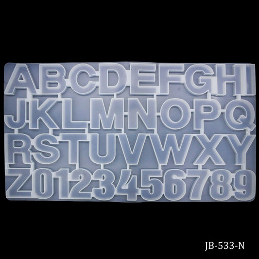 Silicone Mould AToZ And 0To9 36.50X19.5CM JB-533-N