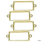 Jags Diy Bracelet Bezel 1Pcs Gold Rectangle JDBG02