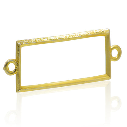 Jags Diy Bracelet Bezel 1Pcs Gold Rectangle JDBG02