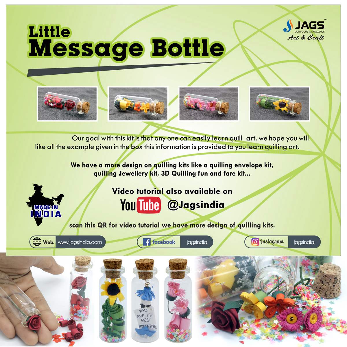 Jags Little Message Bottle Kit JLMG00