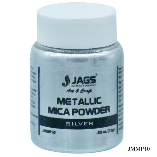 Jags Metallic Mica Powder Silver Powder (523) 15Gms JMMP10