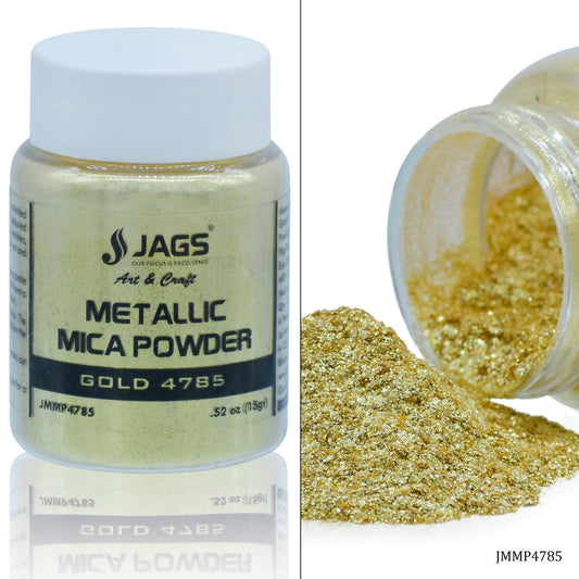Jags Metallic Mica Powder 15Gms Gold 4785 JMMP4785