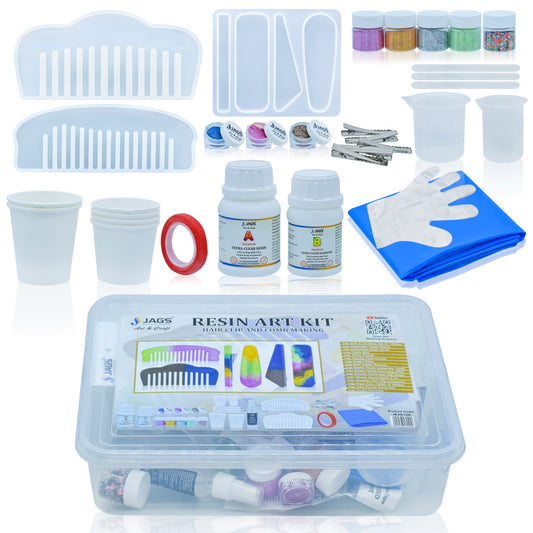 Jags Resin Art Kit For Hair Clip & Comb Making JRAK100
