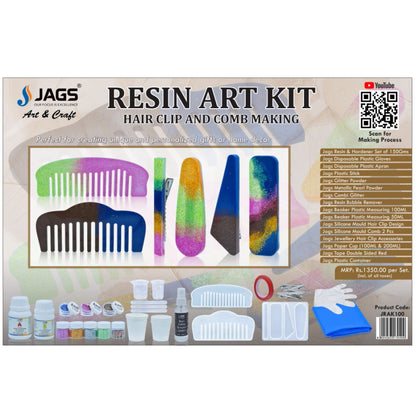 Jags Resin Art Kit For Hair Clip & Comb Making JRAK100