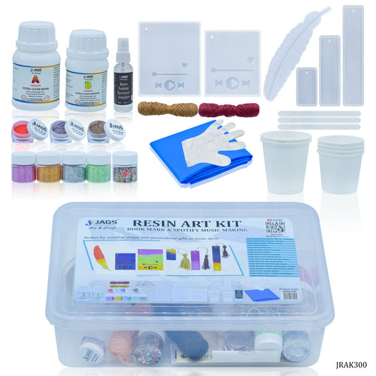 Jags Resin Art Kit For Bookmark, Feather & Music JRAK300