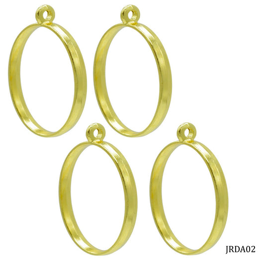 Diy Metal Imitation 1 Pcs Gold Ovel JRDA02