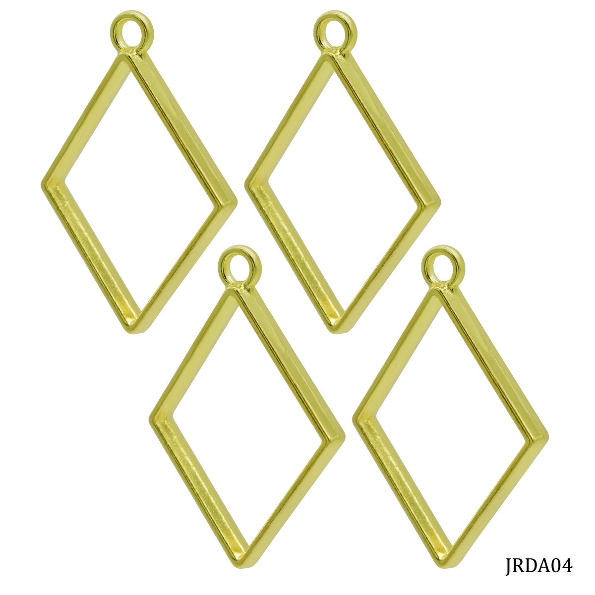 Diy Metal Imitation 1Pcs Gold Rhombus JRDA04
