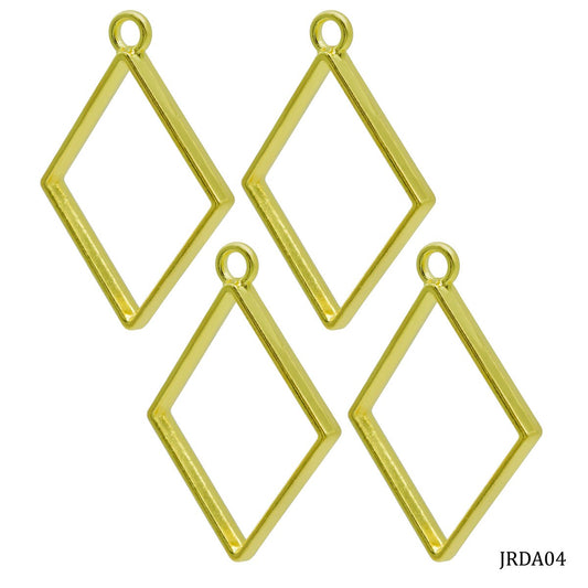Diy Metal Imitation 1Pcs Gold Rhombus JRDA04