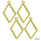 Diy Metal Imitation 1Pcs Gold Rhombus JRDA04