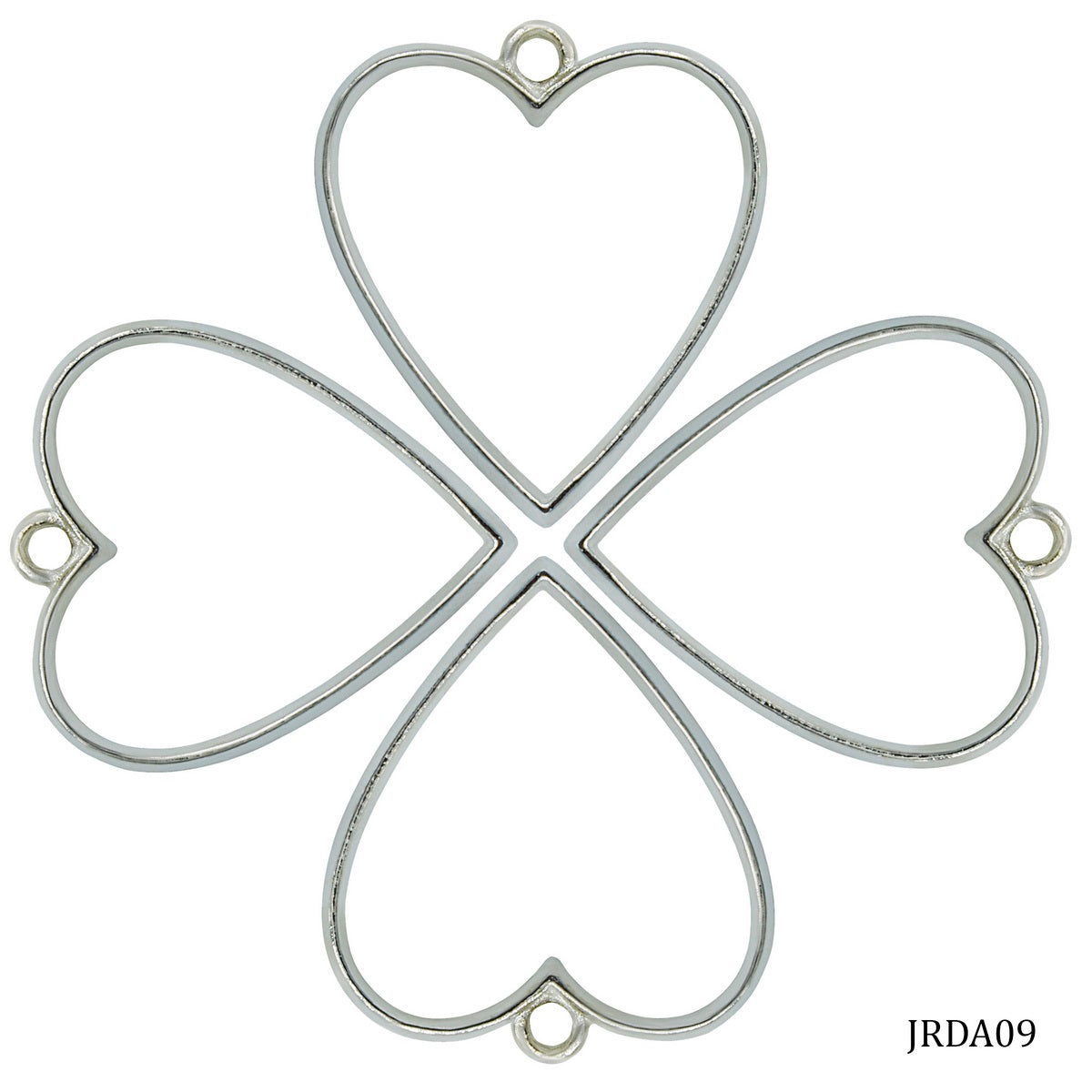 Diy Metal Imitation 1Pcs Silver Heart JRDA09