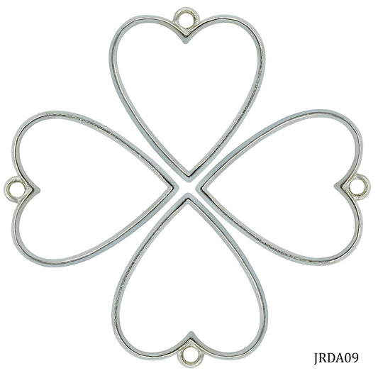 Diy Metal Imitation 1Pcs Silver Heart JRDA09